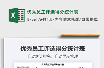 2021年優(yōu)秀員工評(píng)選得分統(tǒng)計(jì)表