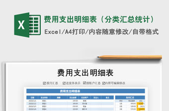 2022費用支出明細表-自動統計匯總