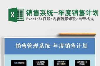 2021年銷售系統(tǒng)-年度銷售計(jì)劃