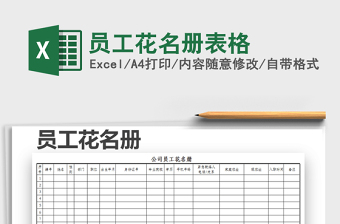 2021年員工花名冊表格
