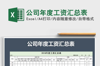 2021年公司年度工資匯總表