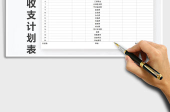 2021年企業月資金收支計劃表