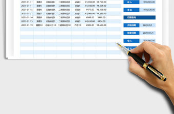2021年現(xiàn)金收支明細(xì)表