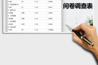 2021年問卷調查表