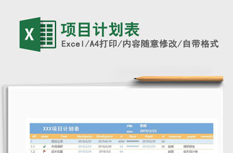 2021年項目計劃表