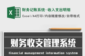 2021年財(cái)務(wù)記賬系統(tǒng)-收入支出明細(xì)