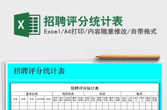 2021年招聘評分統(tǒng)計(jì)表