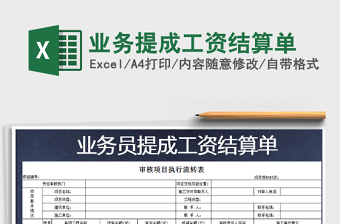 2021年業(yè)務提成工資結(jié)算單