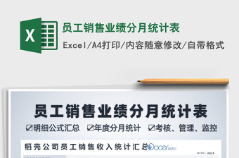 2021年員工銷售業(yè)績分月統(tǒng)計表