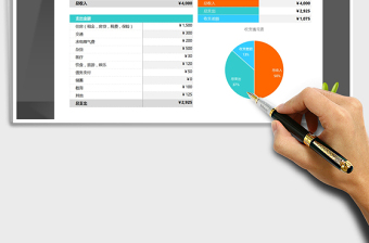 2021年家庭收支日记账（精美图表化）