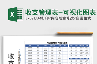 2021年收支管理表-可視化圖表