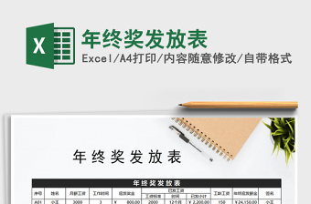 2021年年終獎發(fā)放表