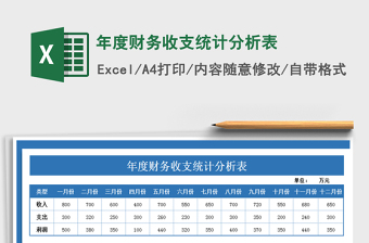2021年年度財務(wù)收支統(tǒng)計分析表
