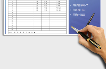 2021年商品訂貨清單-采購(gòu)申請(qǐng)表