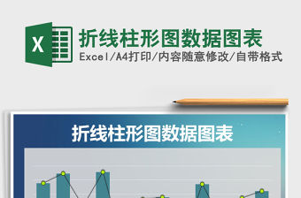 2021年折線柱形圖數據圖表