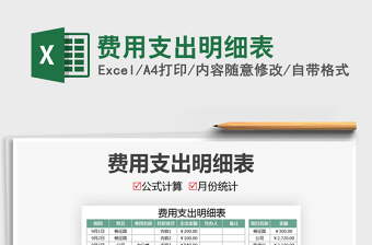 2021年費(fèi)用支出明細(xì)表