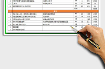 2021年寫字樓裝修報價(預算表)