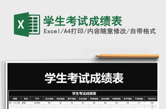 2021年學生考試成績表