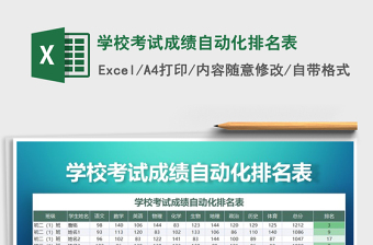 2021年學(xué)?？荚嚦煽?jī)自動(dòng)化排名表