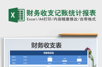 2021年財(cái)務(wù)收支記賬統(tǒng)計(jì)報(bào)表
