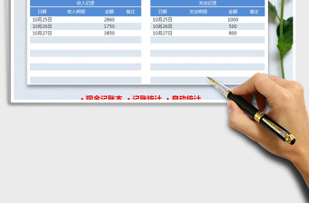 2021年财务收支记账统计报表