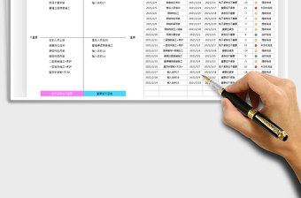 2021年工作计划表-四象限法自动匹配