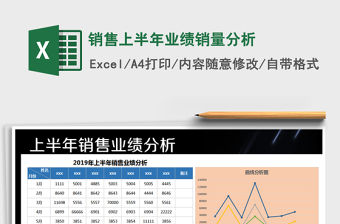 2021年銷售上半年業績銷量分析