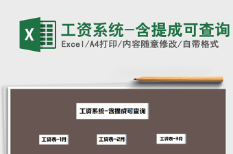 2021年工資系統(tǒng)-含提成可查詢