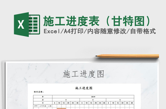 2021年施工進(jìn)度表（甘特圖）