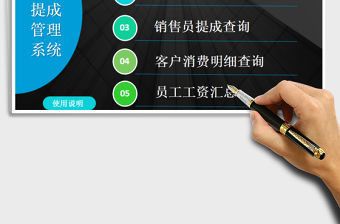 2021年美容院銷售提成工資管理系統