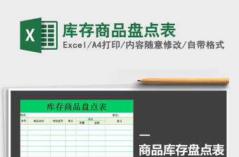 2021年庫(kù)存商品盤點(diǎn)表