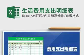 2021年生活費(fèi)用支出明細(xì)表