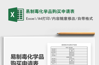 2021年易制毒化學(xué)品購(gòu)買申請(qǐng)表
