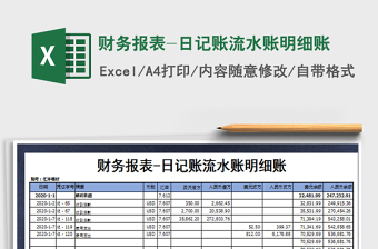 2021年財(cái)務(wù)報(bào)表-日記賬流水賬明細(xì)賬