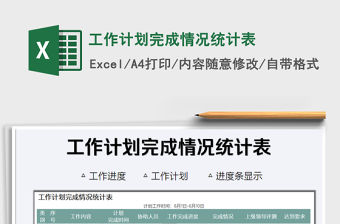 2021年工作計劃完成情況統計表