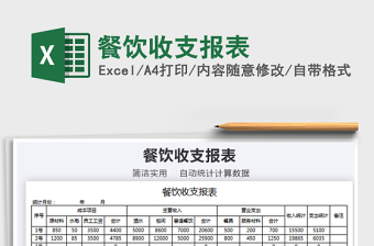 2021年餐飲收支報表