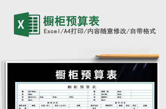 2021年櫥柜預(yù)算表