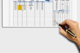 2021年家庭財務記賬表-智能查詢