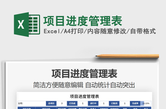 2021年項目進度管理表