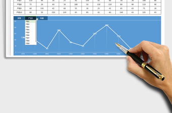 2021年產(chǎn)品銷量動態(tài)圖表管理