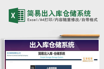 2021年簡易出入庫倉儲(chǔ)系統(tǒng)