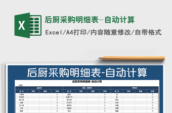 2021年后廚采購(gòu)明細(xì)表-自動(dòng)計(jì)算