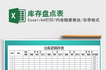 2021年庫存盤點(diǎn)表