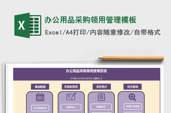 2021年辦公用品采購領(lǐng)用管理模板