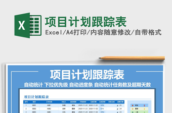 2021年項目計劃跟蹤表