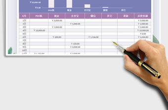 2021年月收入記賬表