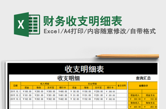 2021年財(cái)務(wù)收支明細(xì)表