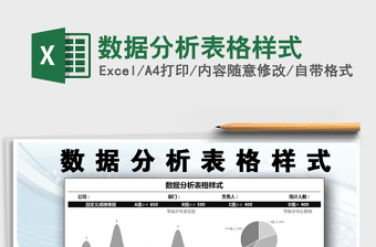 2021年数据分析表格样式