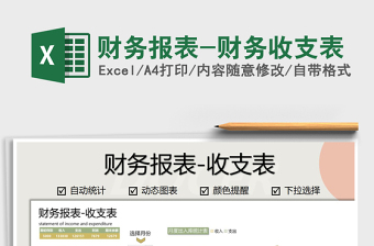 2021年財(cái)務(wù)報(bào)表-財(cái)務(wù)收支表