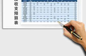 2021年家庭年度收支预算表